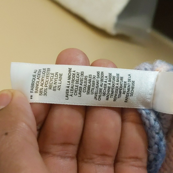 Joe Fresh| Cotton Candy Multicolored Crew Neck Sweater Some Recycled Material - Picture 5 of 13